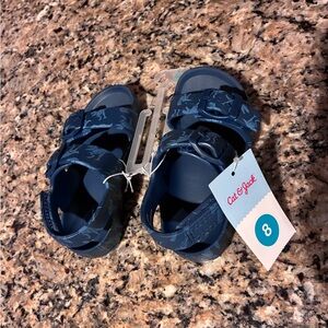 Cat & Jack Navy Blue Toddler Sandals with Dinosaur Print